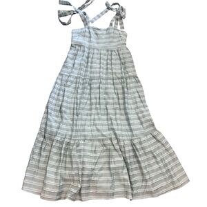 Baevely Women’s Striped Green Tie Dress, Size Small, New With Tags Dress, Spring